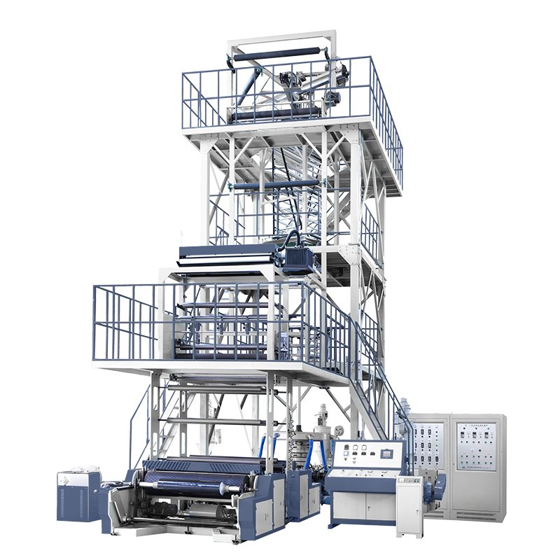 3-Layer Co-Extrusion Film Blowing Machine with IBC and Rotary Haul-off System
